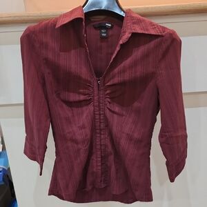 H&M Burgundy Women's Top Size 4